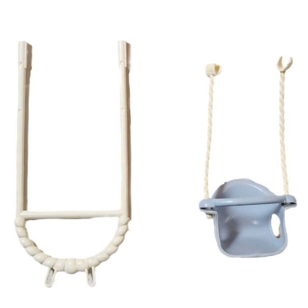 Fisher-Price Loving Family Dollhouse Replacement Blue Baby Swing & Hanger Frame